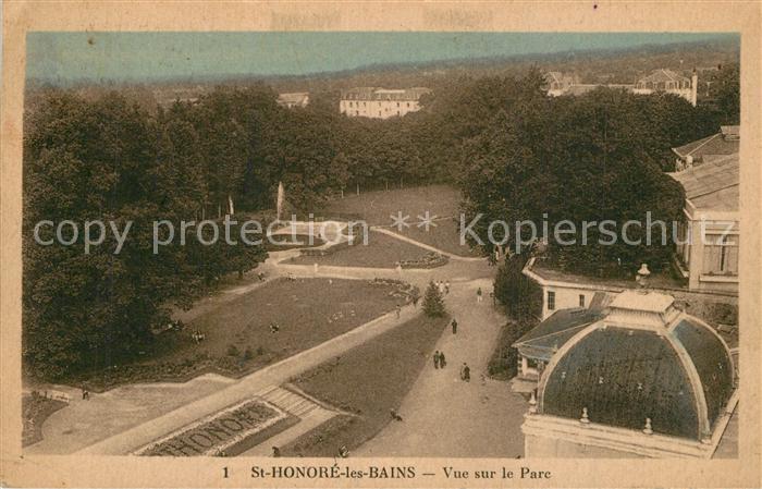Saint-Honore-les-Bains Vue sur le parc