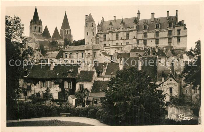 Loches Indre et Loire Collégiale Saint Ours et le Chateau