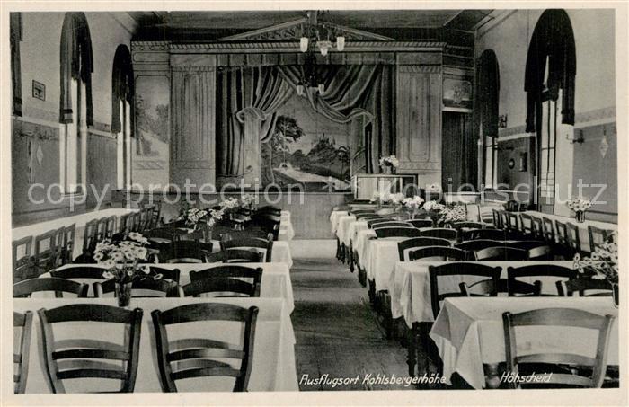 Hoehscheid Ausflugsort Kohlbergerhoehe Restaurant