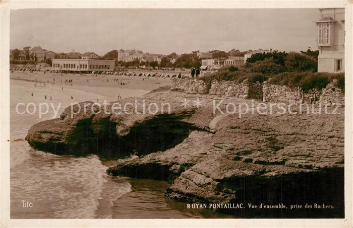 Pontaillac Vue d ensemble prise des rochers