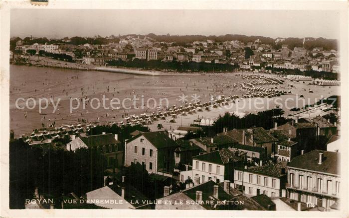Royan 17 Vue d_ensemble la ville et le Square Bo