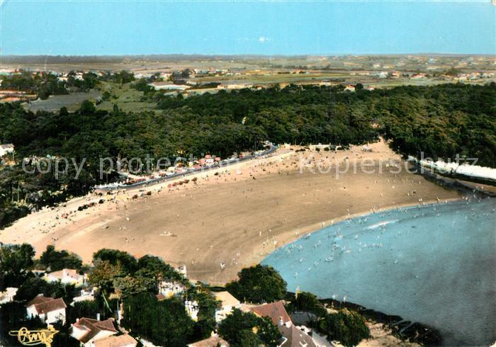 Vaux Nauzan La plage vue aérienne