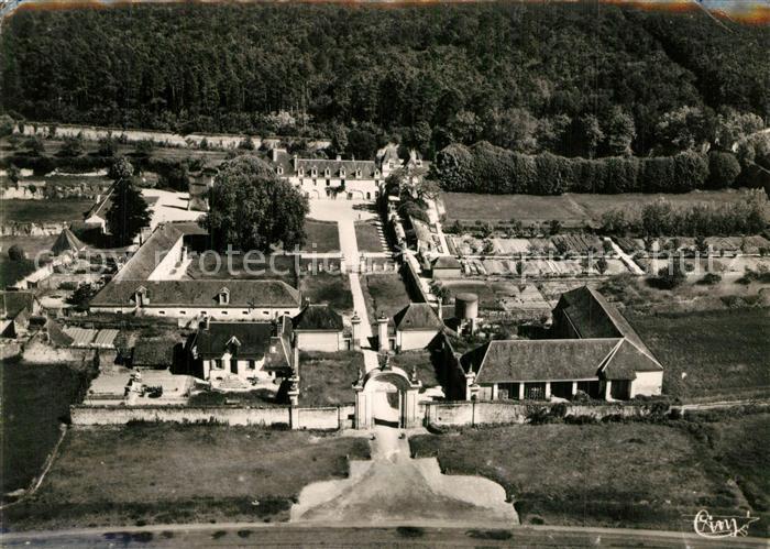 Chemille-sur-Indrois Chartreuse du Liget vue aérienne