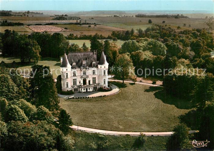 L Ile-Bouchard Chateau vue aérienne