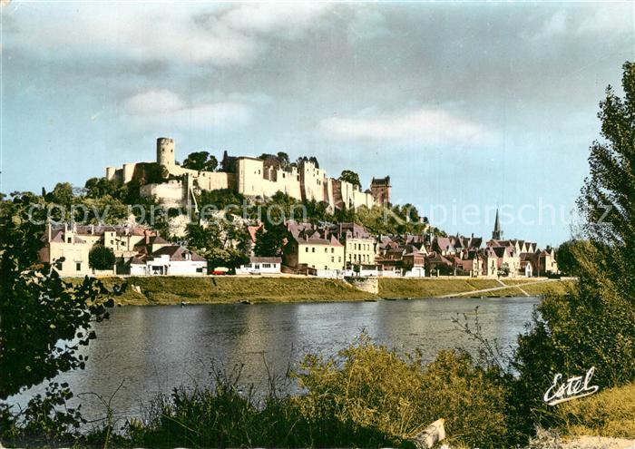 Chinon Indre et Loire Chateau dominant la Vienne