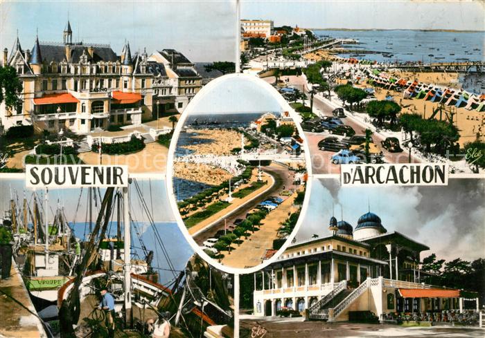 Arcachon Gironde Casino de la plage Boulevards Promenade Jetées Port de Pêche Ca