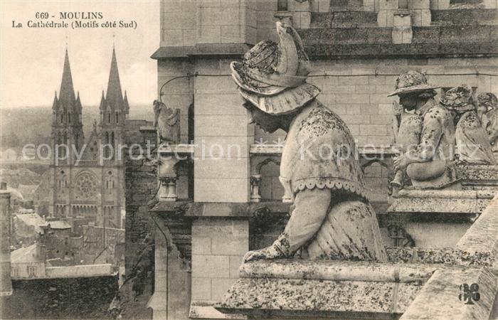 Moulins Allier La Cathedrale Motifs cote Sud
