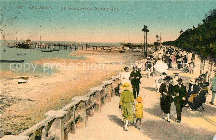 Arcachon Gironde Le Boulevard Promenade