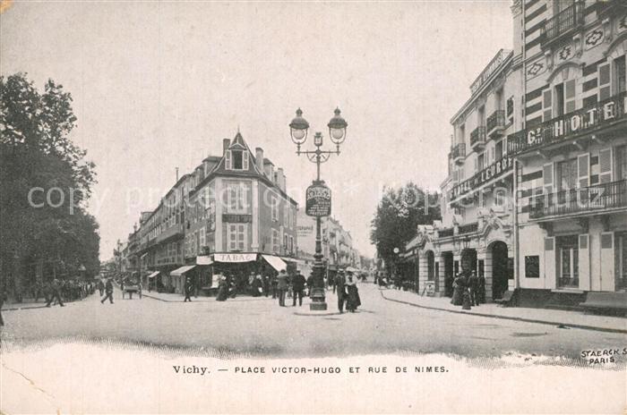 Vichy Allier Place Victor Hugo et rue de nimes