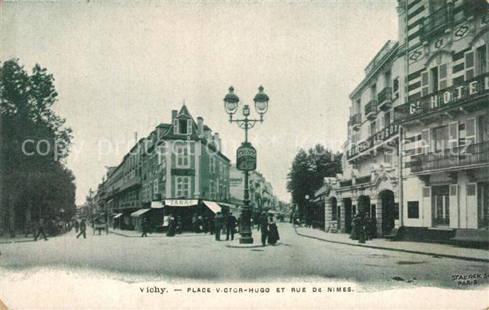 Vichy Allier Place Victor Hugo et rue de nimes