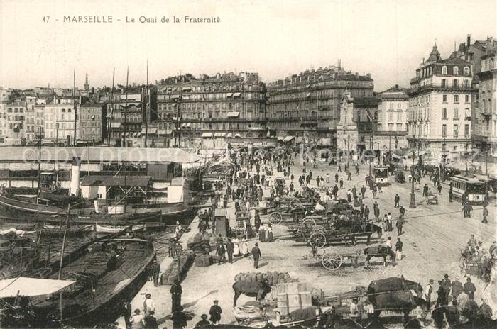 Marseille Bouches-du-Rhone Le Quai de la Fraternite