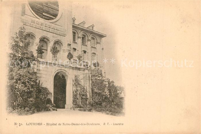 Lourdes Hautes Pyrenees Hopital de Notre Dame des Douleurs