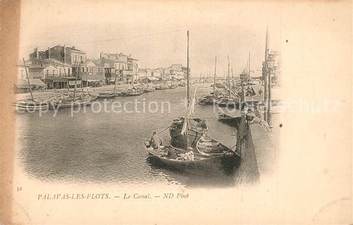 Palavas-les-Flots Herault Le Canal