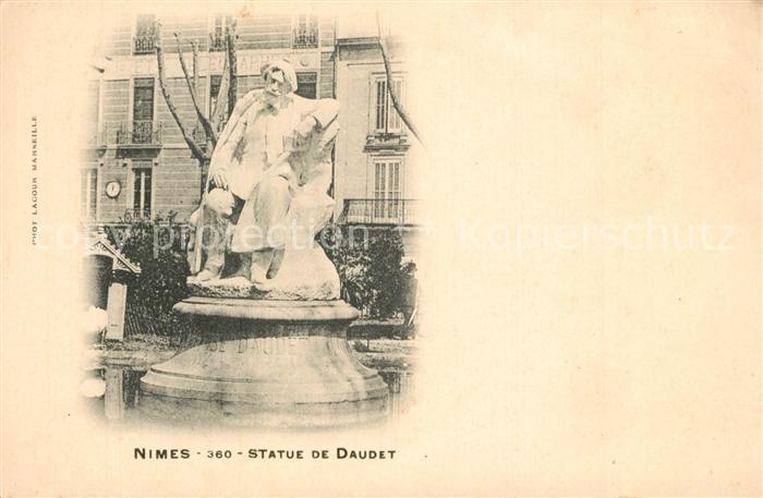 Nimes Statue de Daudet