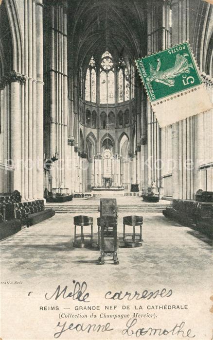 Reims Champagne Ardenne Grande Nef de la Cathedrale