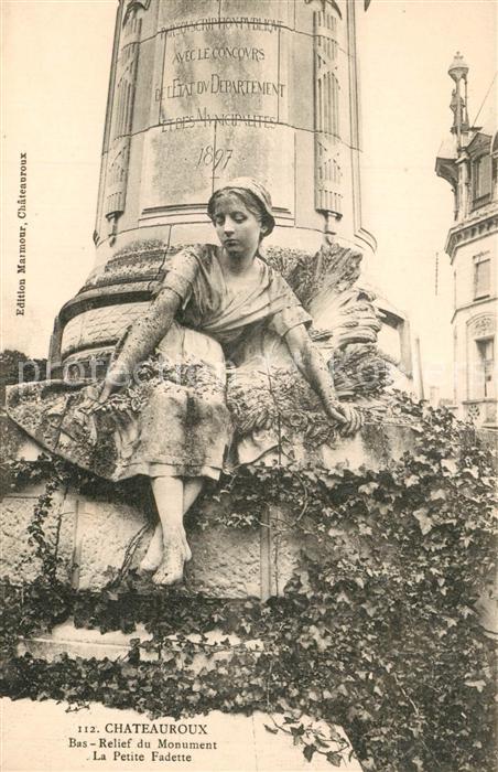 Chateauroux-les-Alpes Bas Relief du Monument La Petite Fadette