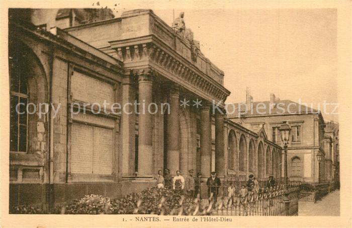 Nantes Loire Atlantique Entree de l’Hotel Dieu