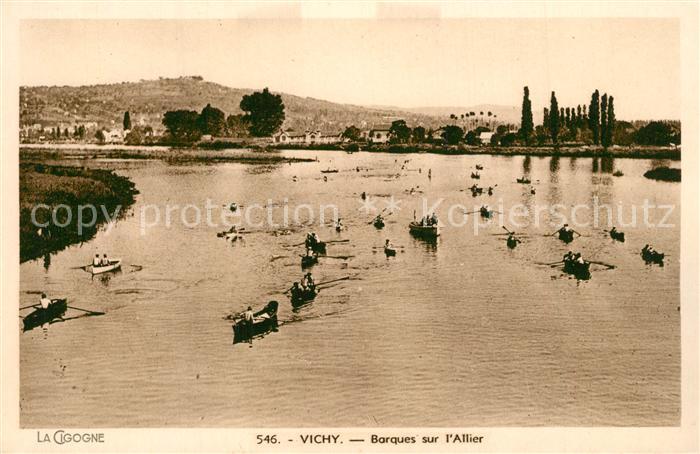Vichy Allier Barques sur Allier