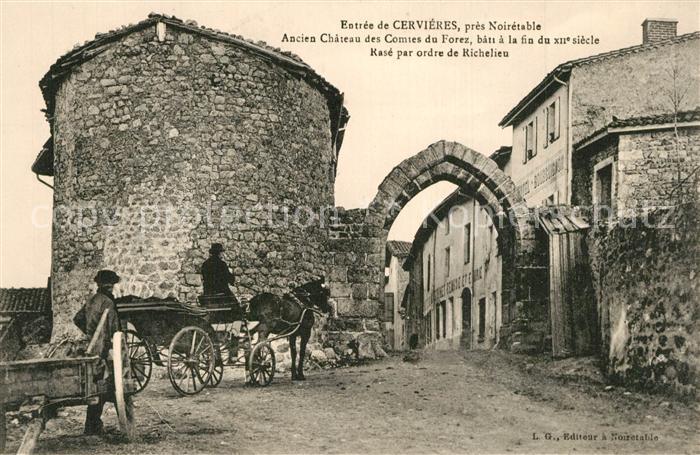 Cervieres Montbrison Ancien Chateau des Comtes du Forez abti a la fin