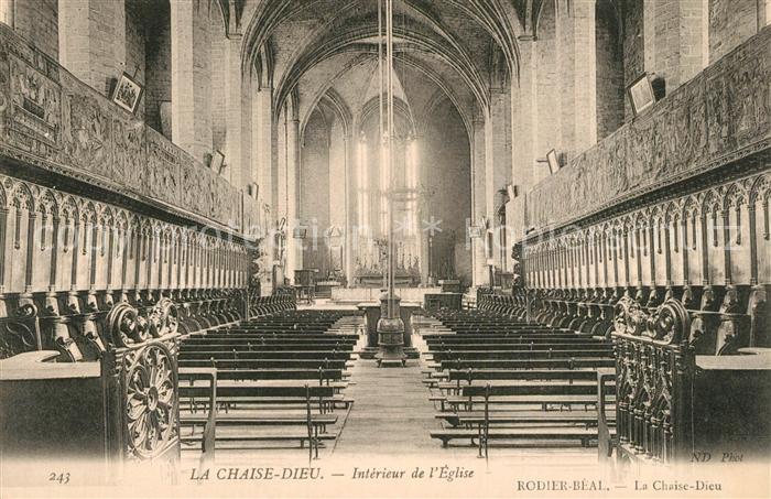 La Chaise-Dieu Interieur de l'Eglise