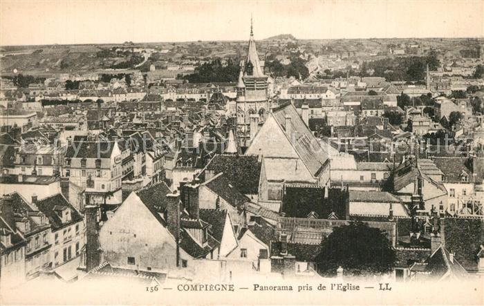 Compiegne Oise Panorama Eglise