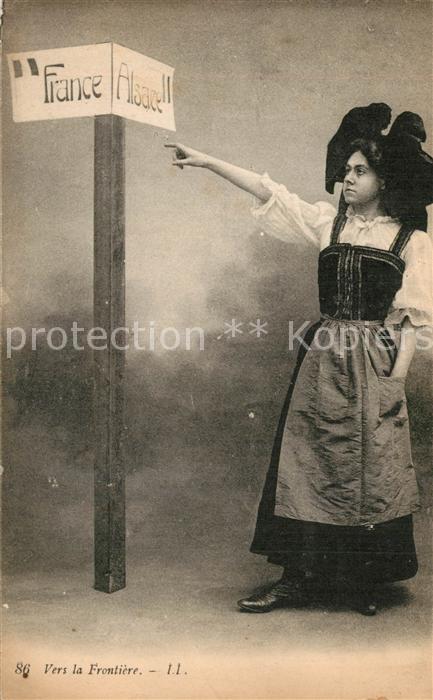 Alsace Elsass Grenze Frauentracht
