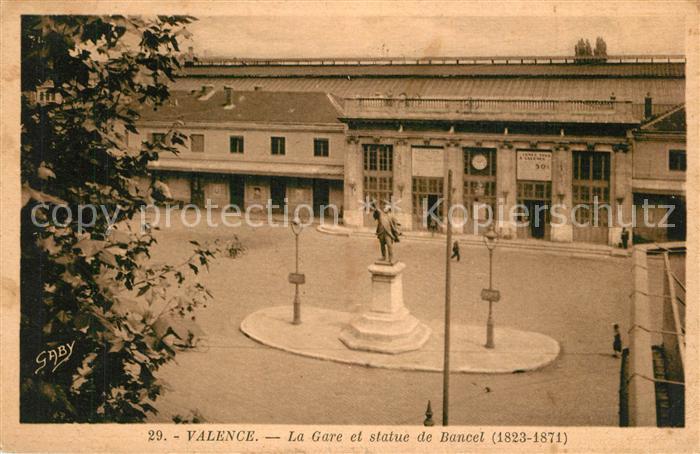 Valence 26 Gare Statue de Bancel