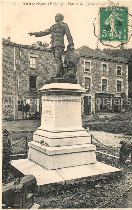 Hauterives Statue du General de Miribel
