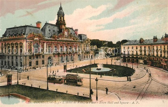 Tours Indre-et-Loire Hotel de Ville Place