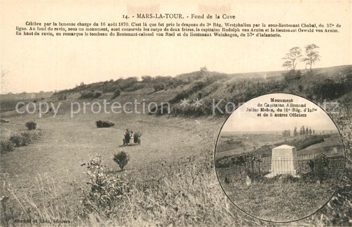 Mars-la-Tour Fond de la Cuve Monument Julius Mebes