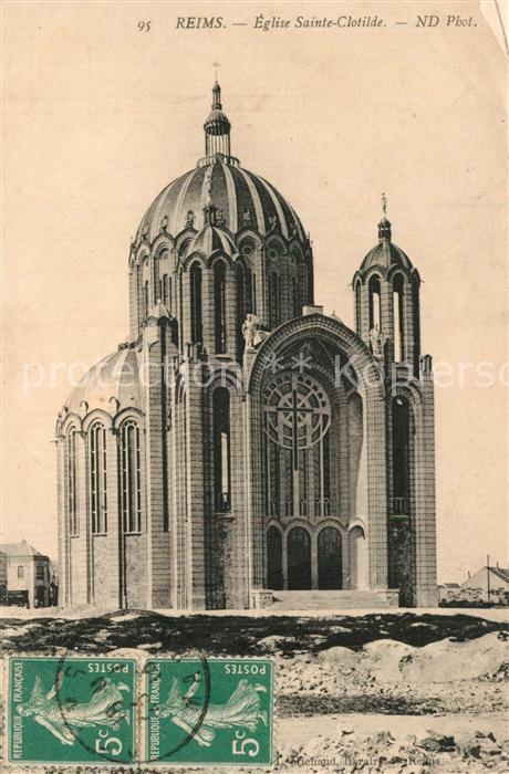 Reims Champagne Ardenne Eglise Sainte Clotilde