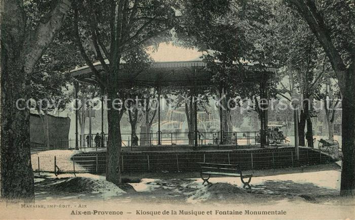 Aix-en-Provence Kiosque de la Musique Fontaine Monumentale