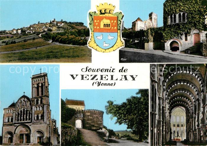 Vezelay Eglise Saint Bernard Chateau Panorama