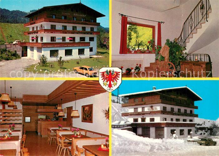 Oberau Wildschoenau Tirol Pension Schweizerhof Winter Sommer
