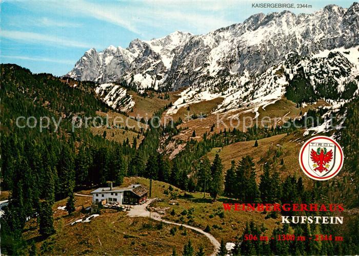 Kufstein Tirol Weinbergerhaus Brentenjoch Kaisergebirge Fliegeraufnahme