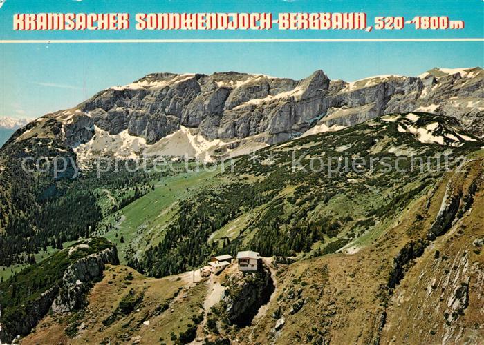 Kramsach Sonnwendjoch Bergbahn Bergstation am Rosskopf Alpen Fliegeraufnahme