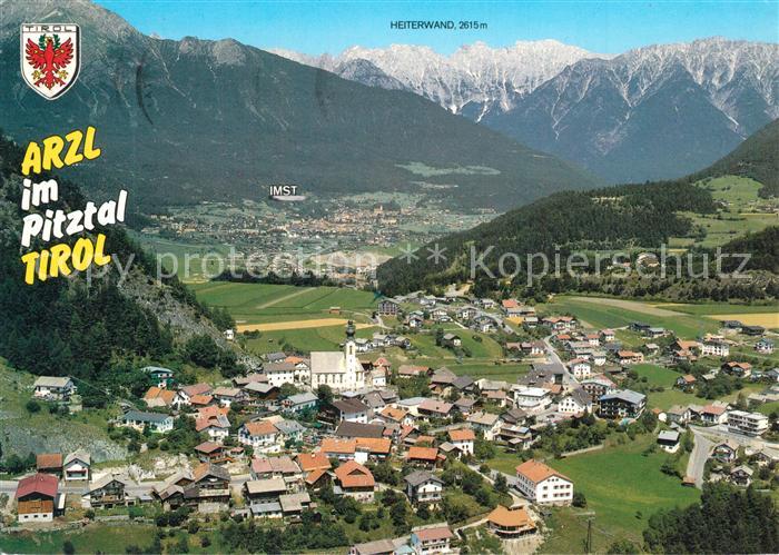 Arzl Pitztal Sommer- und Wintererholungsort Blick zur Heiterwand Lechtaler Alpen