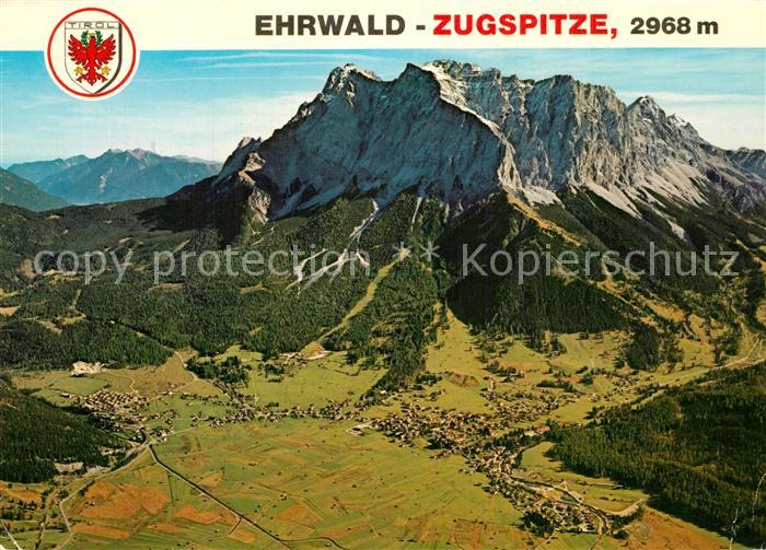 Ehrwald Tirol Zugspitze Wettersteingebirge Fliegeraufnahme
