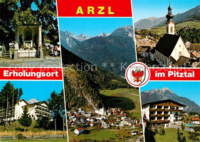 Arzl Pitztal Teilansichten Erholungsort Kriegergedenkstaette Pfarrkirche Gasthof