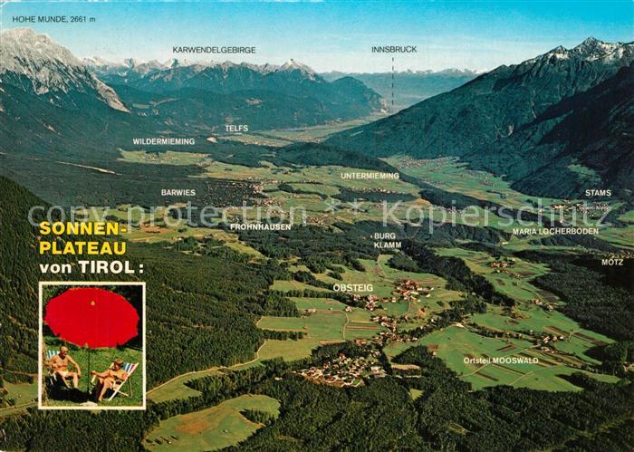Obsteig Tirol Erholungs- und Wandergebiet Mieminger Plateau Hohe Munde Karwendel