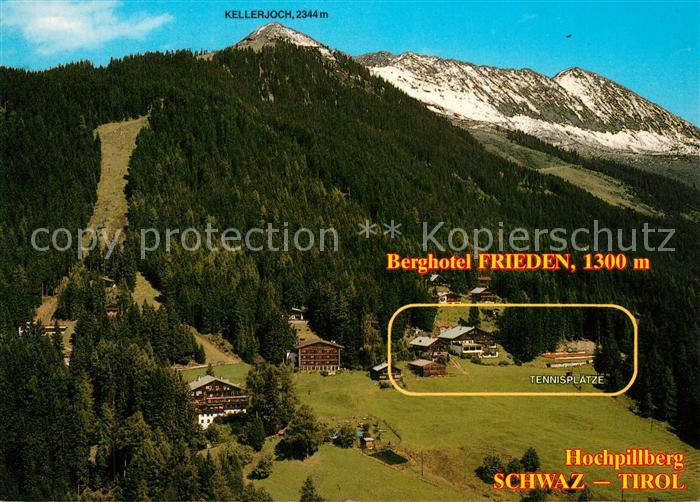 Schwaz Tirol Berghotel Frieden Hochpillberg Kellerjoch Alpen Fliegeraufnahme