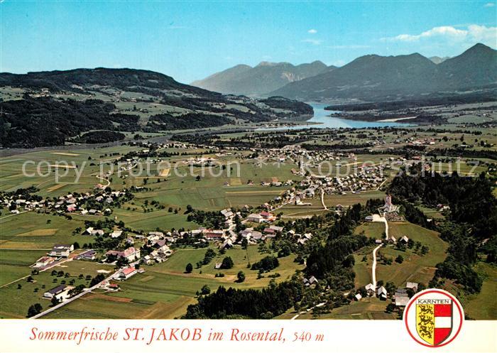St Jakob Rosental Sommerfrische Stausee Karawanken Fliegeraufnahme