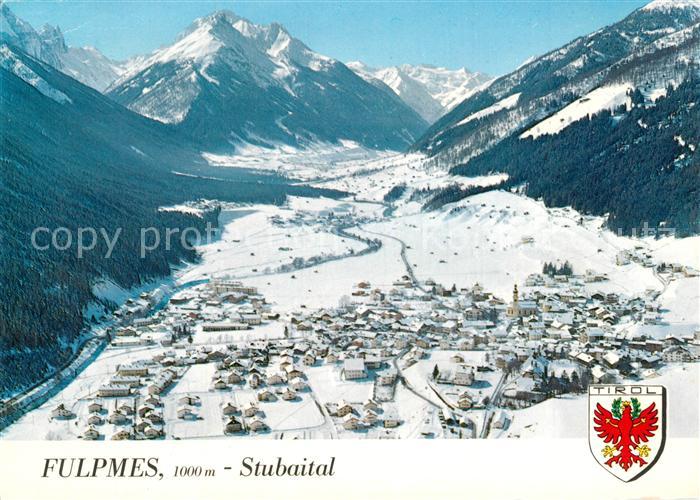 Fulpmes Tirol Wintersportplatz Erholungsort Stubaier Alpen Fliegeraufnahme