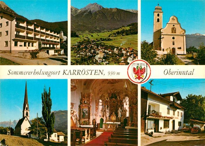 Karroesten Erholungsort Oberinntal Erholungsheim Pfarrkirche Gasthof Lechtaler A