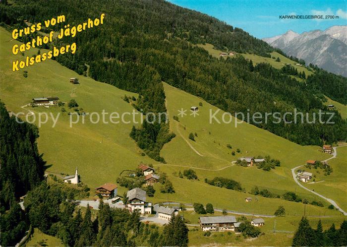 Weer Gasthof Jaegerhof Kolsassberg Karwendelgebirge Fliegeraufnahme