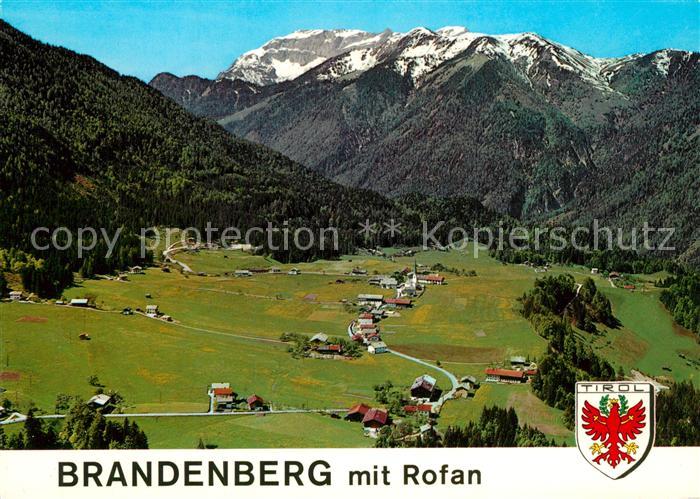 Brandenberg Tirol Gebirgsdorf Sommerfrische mit Rofangebirge Fliegeraufnahme