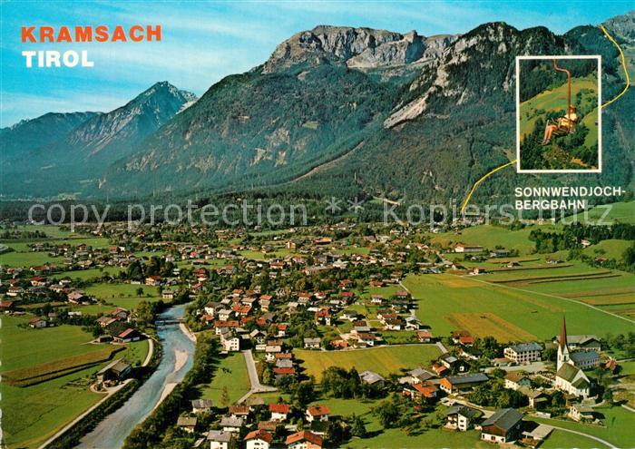 Kramsach Erholungsort Sonnwendjoch Bergbahn Rofangebirge Fliegeraufnahme