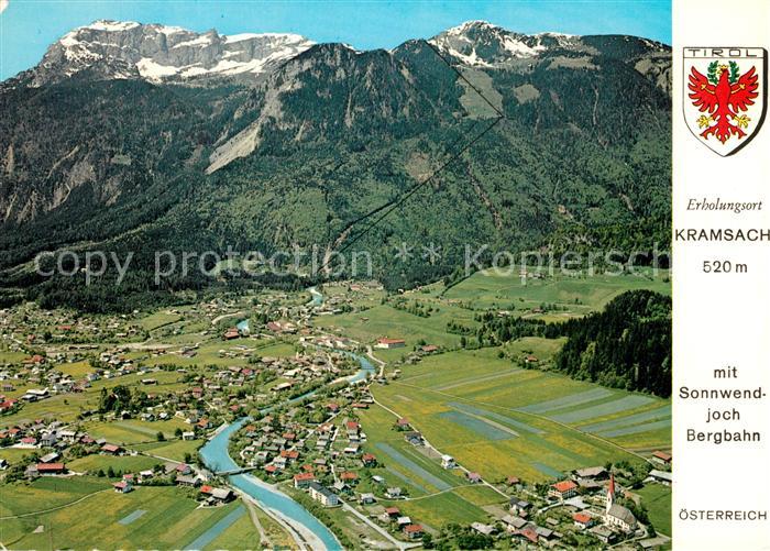 Kramsach Erholungsort Sonnwendjoch Bergbahn Rofangebirge Fliegeraufnahme