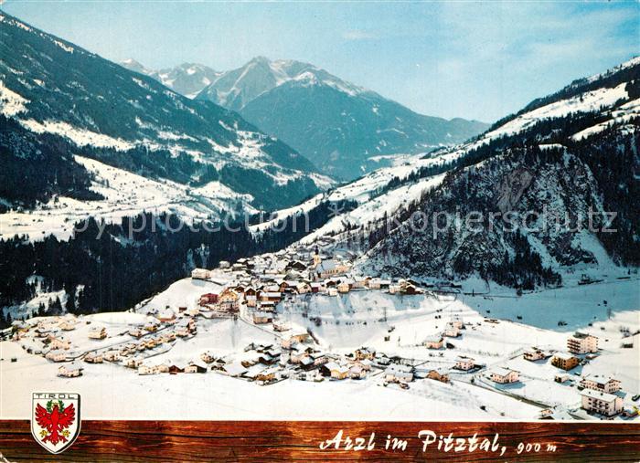 Arzl Pitztal Erholungsort oetztaler Alpen Fliegeraufnahme