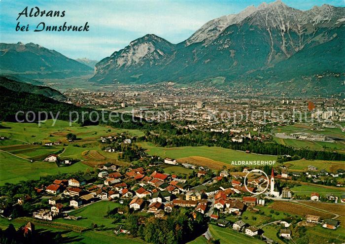 Aldrans Hotel Restaurant Aldranserhof Innsbruck Nordkette Fliegeraufnahme